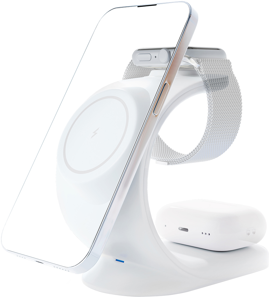 Беспроводное зарядное устройство VLP Powerstand 3в1 Qi White